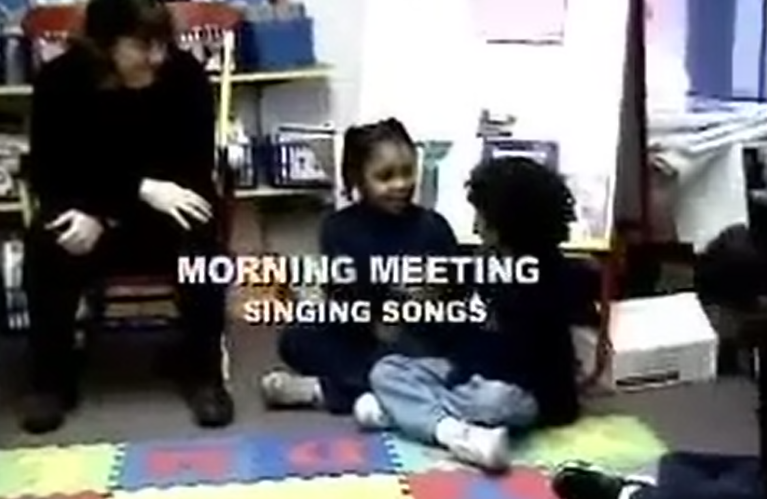 Video thumbnail for Morning meeting in first grade